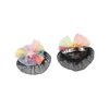 Leadigol 3 Pair Hair Bun Cover,Colored Hair Nets Hair Snood Hair Bun Cover with Flower Hair Net Holder Women's Hair Bun Cover Snood Ballet Dance Hair Net Accessories