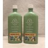 2 Pack SHOWER GEL WASH ALOE VITAMIN E 10 OZ (Sandalwood Eucalyptus Mandarin Body Wash & Foam Bath)