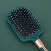 Reazana Detangling Brush Anti-Static Massage Hair Brushes with Silicone Cushion Base Nylon Bristle Pins Blow Drying Detangler Hairbrush for Men and Women of All Wet Dry Hair Types Styling (Rectangle)