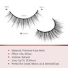 Onlyall Natural Lashes Short Eyelashes Wispy Lashes Natural Look Soft False Eyelashes False Eye Lashes Faux Mink Eyelashes 7 Pairs D2