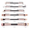 Double Sided Makeup Brushes, Docolor 6Pcs Double Ended Eyeshadow Brush Set Professional Eye Makeup Brushes Set Foundation Eyeshadow Blending Eyebrow Travel Make Up Brushes Kits