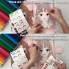 Premium K-Idol Makeup Fashion Sticker Book, Makeup & Hair Design Portfolio Beginner Learning Girls Sketch Book, Coloring Book Crayons Age 6-12, Arts and Crafts Kids Paper Dolls Fashion Design kit