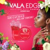 12 Pack 10ml Vala Edge Control Braiding Gel Pomade Strong Hold High Shine Made in Korea Beauty Styling Gel (Strawberry)