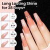 SUPWEE Glitter Gel Polish Sparkly Holographic Nail Polish Gel Rose Gold Reflective Gel Polish 15ml Soak Off UV Lamp Gel for Home DIY Manicure