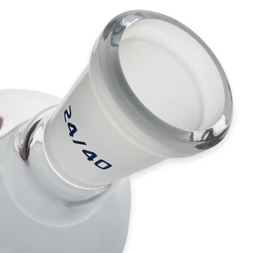 Eisco Labs - 500 mL Flat Bottom Boiling Flask with 24/40 Ground Joint, Borosilicate Glass, Ideal for Organic Chemistry, Heating, Distillation, Reflux, Extractions & Solution Prep in Laboratories