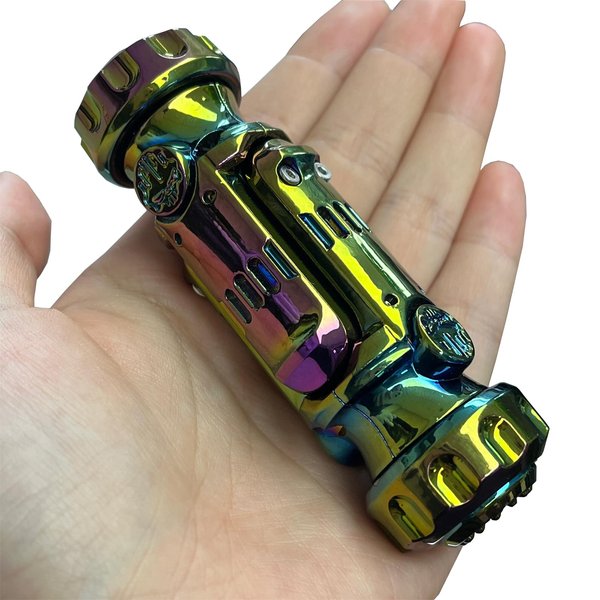 Novelty Deformation Fidget Toy with Launch Function Alloy EDC Fidget Spinner Creative Anti-Anxiety Toy Office Toy for Keep Focus & Relief Stress (Multicolor)