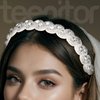 Teenitor 6pcs Rhinestone Beaded Headband, Elastic Jewelry Hair Bands for Lady Women Girl Hair Accessories 20-26.8'' Multicolor