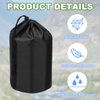 PATIKIL Stuff Sack, 2 Pcs 5 x 10 Inch Waterproof Outdoor Storage Sack Portable Drawstring Dust Flap Bag Lightweight Sleeping Bag for Camping Hiking Travel, Black