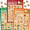 Fancy Land Christmas Bingo Game for Kids 24 Players Plaid Holiday Winter Party Supplies