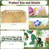 Auihiay Tropical Party Decorations, Luau Party Supplies Include Table Skirt, Tablecloth, Tiki Banner, Straws, Palm Leaves, Cupcake Toppers, Honeycomb Centerpieces, Hawaiian Themed Party Decorations