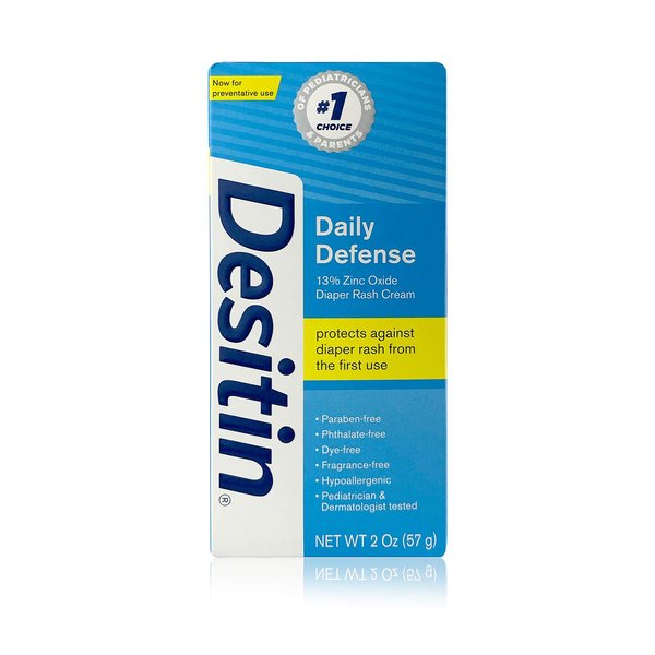 Desitin Rapid Relief Cream, 2 oz - Soothing Skin Protectant for Adult & Baby Diaper Rash, Cream Form