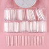 INENK 3XL Tapered Square Full Cover Nail Tips,360Pcs Clear XXXL Extra Long Straight Nail Tips for Acrylic & Press On nails, Manicure Tools Salon Home DIY (12 Sizes)