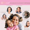 Octocurl Satin Hair Curlers to Sleep In - Heatless Curlers for Overnight Curls, Heatless Hair Curler, Heatless Curls Headband, Hair Curlers No Heat, Hair Rollers, Curlers for Extra Long Hair (Black)