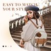 Missnine Mini Backpack for Women Cute Small Backpack Purse With Pompom PU Leather Bookbag Small Casual Daypacks For Ladies