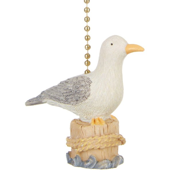 Coastal Beach Decor Seagull Ceiling Fan Light Pull