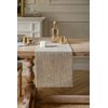 ZeeMart Burlap Style Farmhouse Table Runners 72 Inches Long, Beige Rustic Woven Dining Table Runner for Everyday Use, 14x72 Inches, Oatmeal Beige