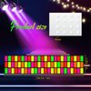 Haull 236 x 39 Inch Neon Light up Dance Floor Glow in The Dark Blacklight Rug Neon Party Decorations UV Reactive Fluorescent Runner for Christmas Birthday Wedding Party Favors(Rectangles)