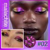 DE'LANCI Chameleon Glitter Eyeshadow Palette Pigmented, Multichrome Glitter Eyeshadow Palette Single, Purple-Gold-Green Glitter Eyeshadow Holographic Color Shift Multi-Dimensional Eye Looks