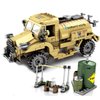 General Jim's Military Brick Building Set - WW2 Army Water Tanker Truck Vehicle Building Blocks Model Perfect for World War 2 and Brick Enthusiasts Including Teens and Adults