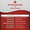 Victoria Shaved GAD-026 Granita Tinned Cast Iron Shaver with Stainless Steel Blade, Mexican Ice Maker, One Size, Silver