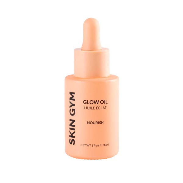 SKIN GYM Glow Oil, Brightening, Skin-Softening and Hydrating Face and Body Oil Enhanced with Sunflower, Sweet Almond and Sesame Oils
