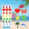 210pcs Tanning Sunbathing Stickers, Various Styles Colorful Tanning Stickers Self-Adhesive Tanning Bed Stickers Sun Bed Stickers Tan Stickers for Body Summer Indoor Outdoor