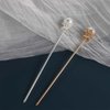 Pokinge 2Pcs Vintage Pearl Metal Hair Stick Elegant Chignon Hairpin Classic Imitation Pearls Hairpin Chinese Updo Hair Stick Women Headwear For Girl
