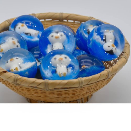 METHPY 24 Pieces Bouncy Balls 1.7inch for Kids, Party Favors and Goodie Bag Fillers for Boys and Girls, Super Bouncy Balls for Penguin Birthday Party Favors and Carnival Prizes in Bulk