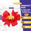 WRBAJIS 8Pcs Back to School Bow Hair Clips School Bus Pencil Hair Barrettes Grosgrain Ribbon Hair Bows Hair Accessories for Women Girls First Day of School Welcome Party Favors Gift