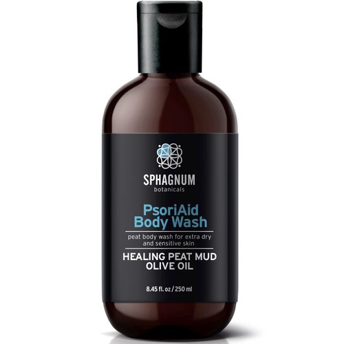 Sphagnum Botanicals Psoriasis Body Wash – Peat Mud and Olive Oil for Dry & Itchy Skin. 8.45 oz