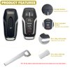 Key Fob Case Replacement for Ford F150 F250 F350 Fusion Mustang Explorer Edge Lincoln MKZ MKC MKX 2014 2015 2016 2017 5 Button Pad Cover Keyless Entry Remote Control Smart Car Key Fob Shell