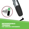 Wahl Groomsman Rechargeable Beard Trimmer kit for Mustaches, Nose Hair, and Light Detailing and Grooming with Bonus Wet/Dry Battery Nose Trimmer – Model 5622v