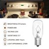 Belleone 2pcs Microwave Bulb WB36X10003-125V 40W Oven Light Bulb Compatible with GE LG Frigidaire Kenmore, Universal Type Stove Incandescent Warm White Light Lamp Replacement E17 Base Socket