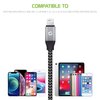 Lightning USB Charging Cable for iPhones, Braided Cable (Made for iPhone) Apple MFI Certified (10-FT Dark Grey)