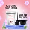 Odeon Professional Ultra-Lifting Powder Up To 9++ level With Mixing Bowl & Dye Brush (4oz)