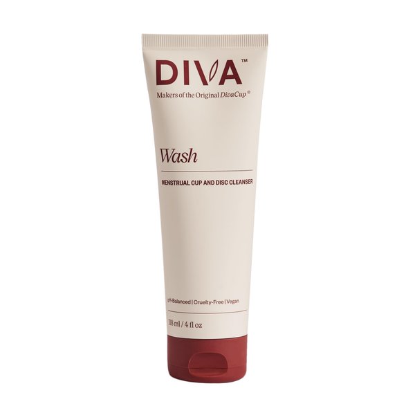 DivaCup DivaWash - Menstrual/Period Cup Wash - Feminine Hygiene - PH Balanced - 4 Fl Oz