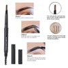 5 Colors Eyebrow Pen, Long Lasting Eyebrow Gel for Waterproof Eyebrow Makeup Waterproof Eye Brow Pencil Triangular Tip with Brush Makeup Cosmetic(Coffee)