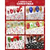 IDDFEVE 30 Sheets All Holiday Nail Art Stickers, Variety Pack Seasonal Nail Decals for All Year, Self-Adhesive Pegatinas Uñas St. Patrick's Independence Day Halloween Fall Christmas Heart Design
