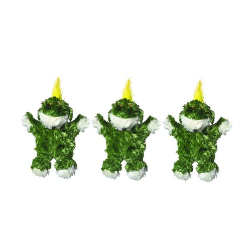 Kong Frog Dog Toy, Extra Small, Green 3pk
