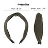 VOCOSTE Knotted Headbands for Women, Top Knot Headband, Cloth Cross Knot Headband, Wide Turban Headband, Womens Knotted Headbands, Army Green Headband, Hair Accessories for Women