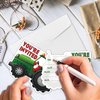 REWIDPARTY Tractor Party Invitations with Envelopes & Stickers（Set of 15） Green Tractor Shaped Fill-in Invitations Farmer Tractor Invites Cards Birthday Baby Shower Party Supplies Favors for Kids
