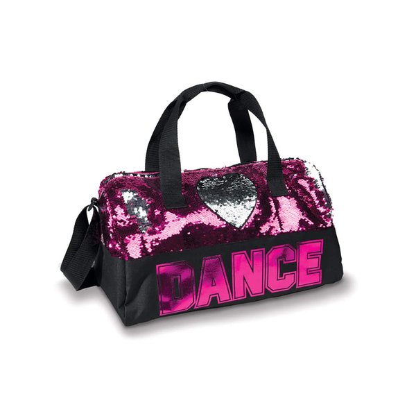 Danz N Motion Sequin Dance Heart Duffle Bag