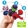Spidey & His Amazing Friends 10 Piece Finger Puppet Set - Party Favors, Educational, Bath Toys, Floating Pool Toys, Beach Toys, Finger Toys, Playtime