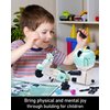 SATHIBI Cute Motorcycle Panda Building Set,Kids Mini Animals Building Blocks Toy,Adults Home Decor,Ideal Gift for Boys Girls 6+(547PCS)