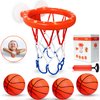 MARPPY Bath Toys, Bathtub Basketball Hoop for Toddlers Kids, Boys and Girls with 4 Soft Balls, Mold Free & Strong Suction Cup, Bathtub Shooting Game & Fun Toddlers Bath Toys for Boys or Girls