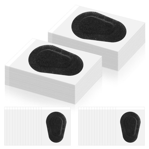 40 Pcs Adhesive Eye Patches, Eye Patches for Adults Eye Pad Disposable Eyepatch Latex Free Adhesive Bandages for Baby Kids Girls (Black,3 x 2 Inch)