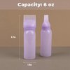 Framendino, 2 Pack Purple Root Comb Applicator Bottle Hair Dye Bottle Plastic Hair Oil Squeeze Bottles with Graduated Scale for Hair Care