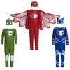 PJ Masks Turbo Blast Gekko Dress Up Set with Soft Mask, Size 4-6X, Kids Pretend Play Costumes, Green, Kids Toys for Ages 3 Up by Just Play