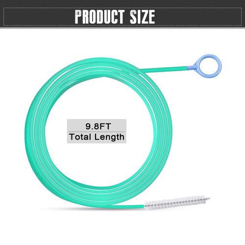 USTOPF1T Car Sunroof Drain Cleaning Tool, 78 Inch Door Pipe Cleaning Brush for Car Sunroof, Gas Tank Drain, Kitchen Downspout Pipe