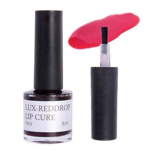Natural Shine LUX REDDROP LIP CURE Original HERA (Soft Pink Red) | Water Lip Stain | Lightweight and Long Lasting | Overnight Exfoliator Treatment Deep Nourishing Care(0.27oz)